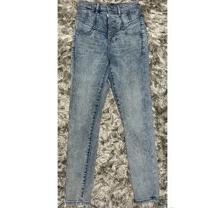 Express Ankle Legging Super High Rise Jeans